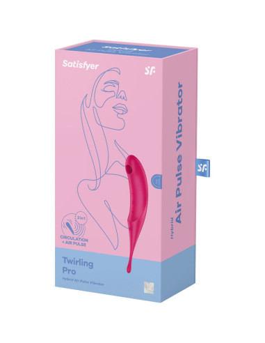 SATISFYER TWIRLING PRO ESTIMULADOR Y VIBRADOR ROJO