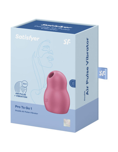 SATISFYER PRO TO GO 1 ESTIMULADOR Y VIBRADOR DOBLE VERDE