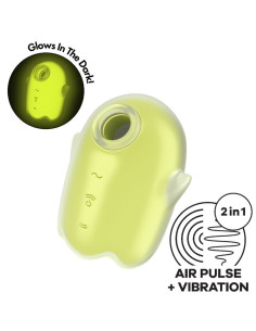 SATISFYER GLOWING GHOST AIR PULSE VIBRADOR AMARILLO