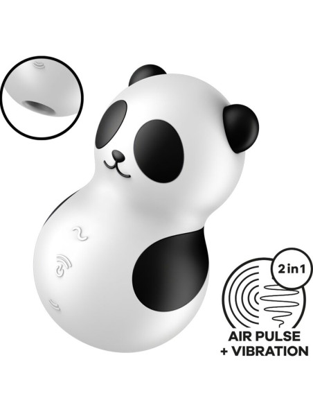SATISFYER POCKET PANDA ESTIMULADOR VIBRADOR BLANCO Y NEGRO SATISFYER POCKET PANDA ESTIMULADOR VIBRADOR BLANCO Y NEGRO