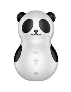 SATISFYER POCKET PANDA ESTIMULADOR VIBRADOR BLANCO Y NEGRO