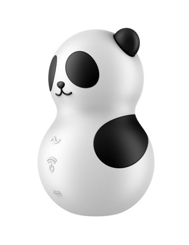 SATISFYER POCKET PANDA ESTIMULADOR VIBRADOR BLANCO Y NEGRO