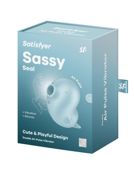 SATISFYER SASSY SEAL ESTIMULADOR VIBRADOR AZUL SATISFYER SASSY SEAL ESTIMULADOR VIBRADOR AZUL
