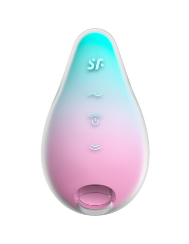 SATISFYER MERMAID VIBES ESTIMULADOR VIBRADOR MENTA Y ROSA
