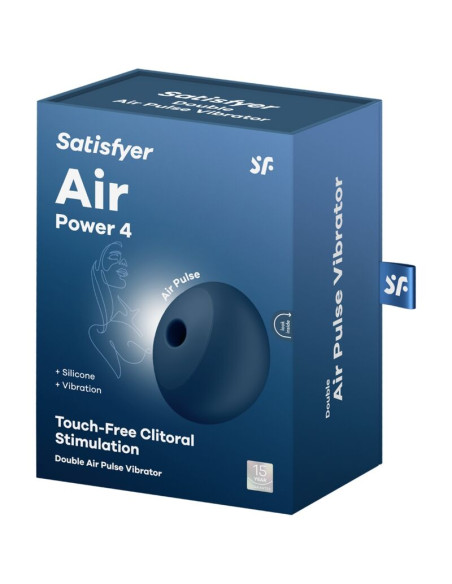 SATISFYER AIR POWER 4 ESTIMULADOR VIBRADOR 12 VIBRACIONES AZUL SATISFYER AIR POWER 4 ESTIMULADOR VIBRADOR 12 VIBRACIONES AZUL