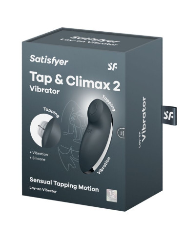 SATISFYER TAP CLIMAX 2 VIBRADOR ESTIMULADOR GRIS